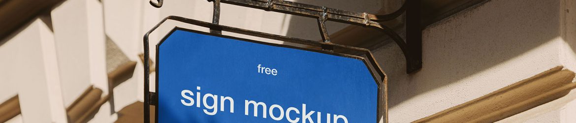 Free stret sign mockup Free stret sign mockup