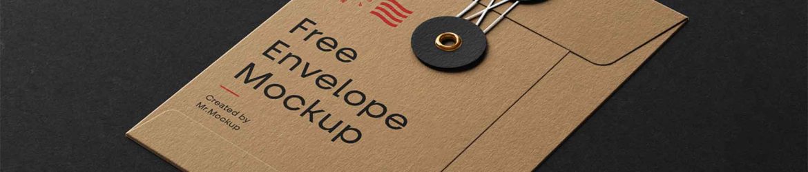 Free String Envelope Mockup (PSD)