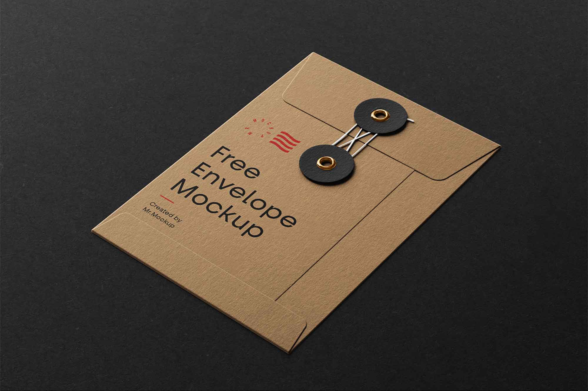 Free String Envelope Mockup (PSD)