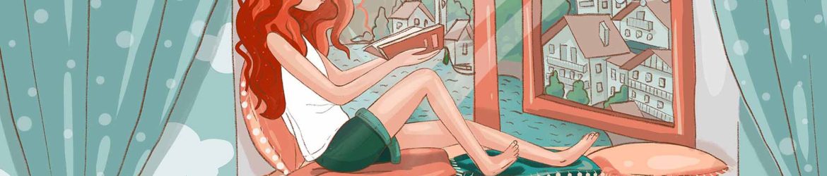 Free Student Studying Illustration (PSD)