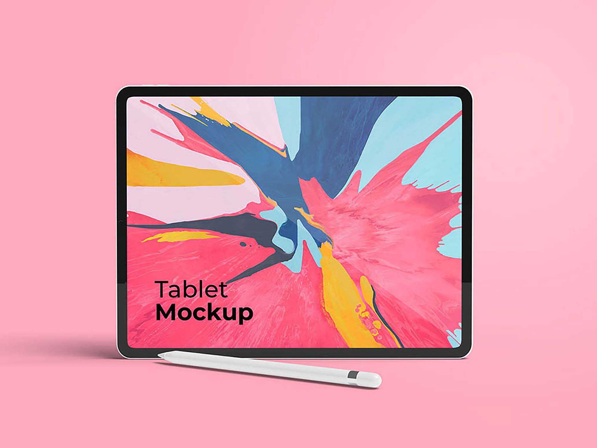 Free Stylish iPad Mockup (PSD)