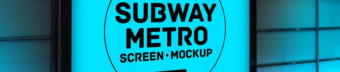 Free Subway Metro Screen Mockup (PSD)