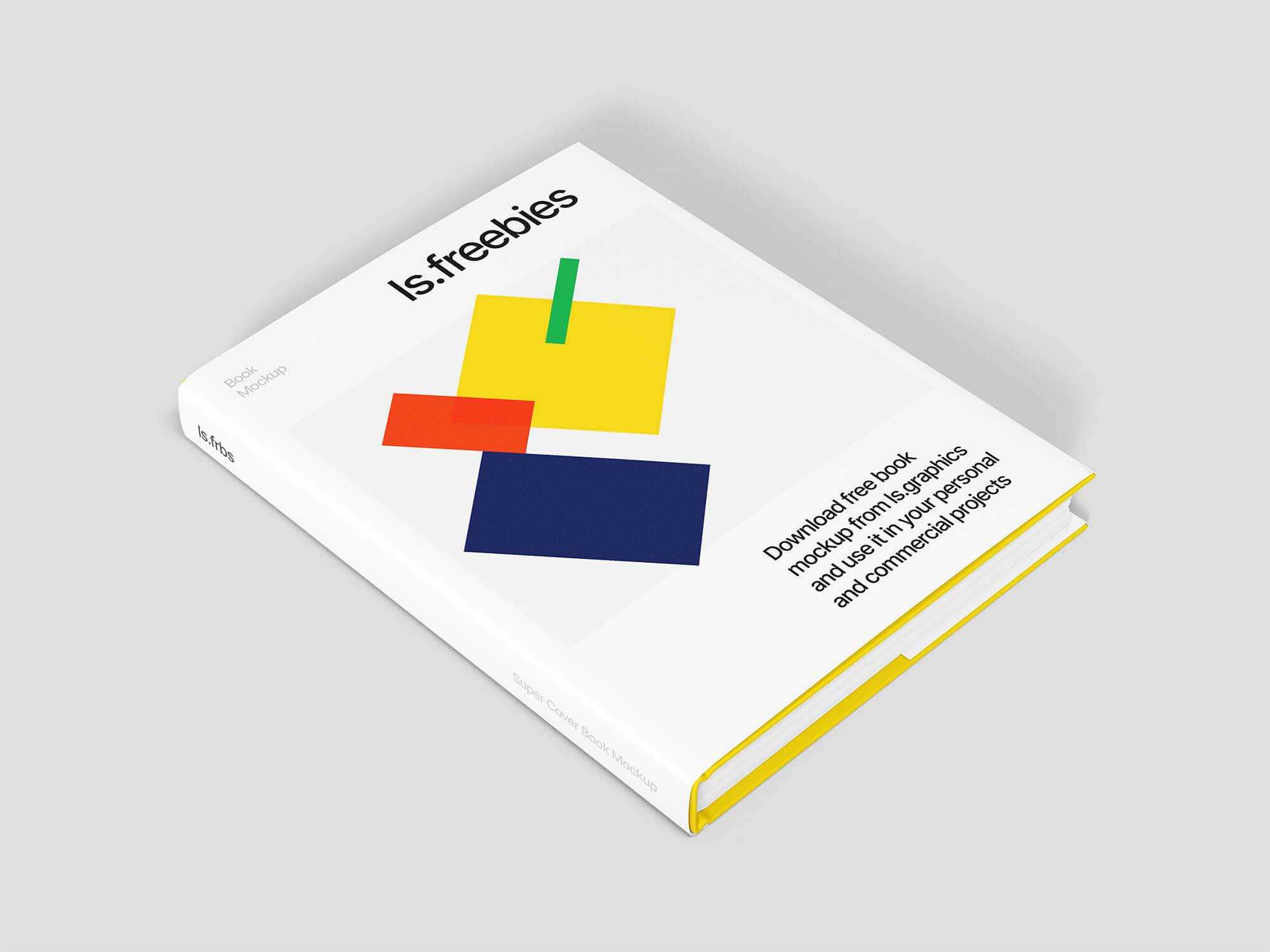 Free Super Cover Book Mockup (PSD)