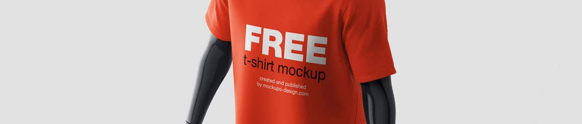 Free t-shirt mockup on mannequin