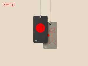 Free Tag Mockup (PSD)