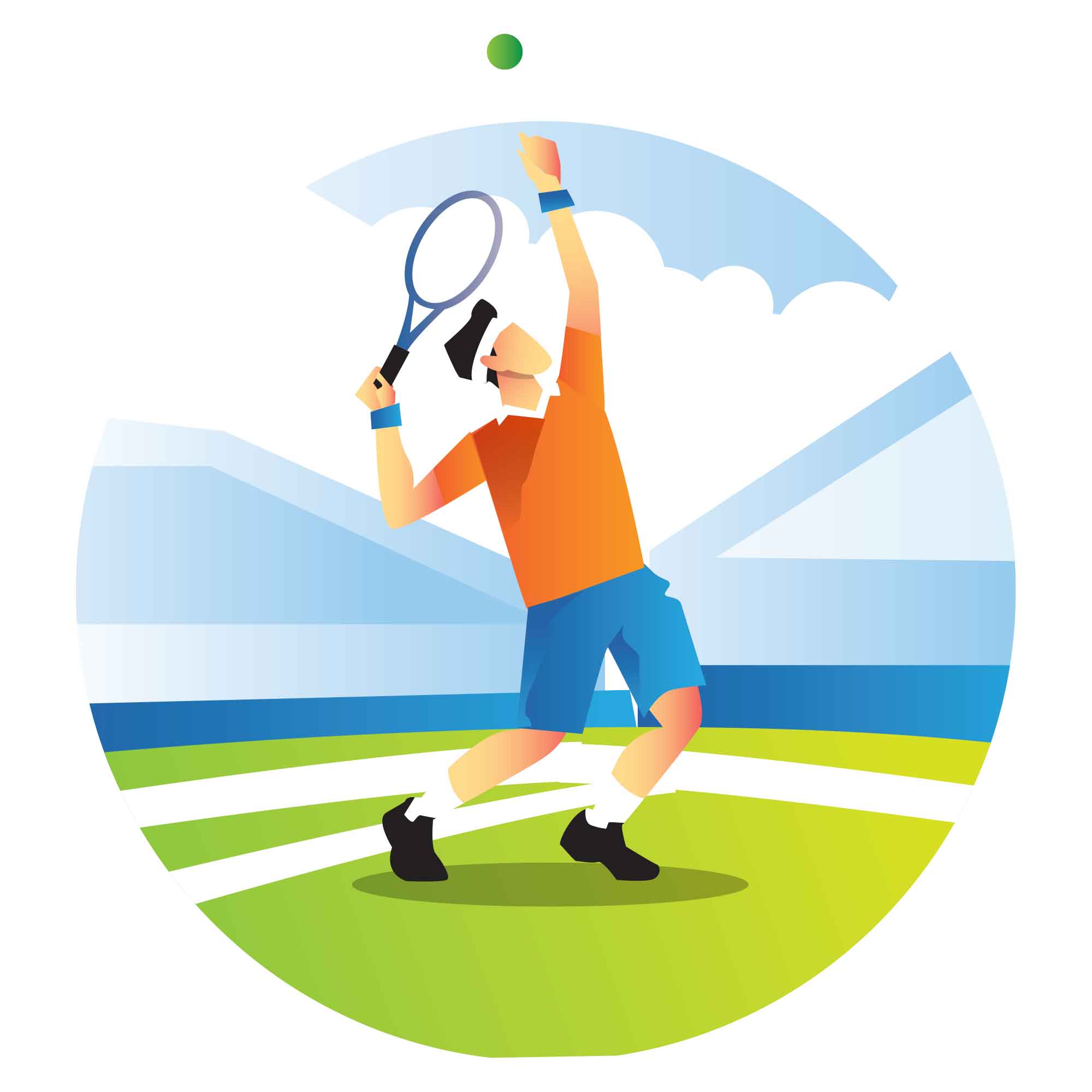Free Tennis Player Illustration (AI)