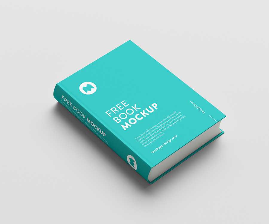 Free thick book mockup