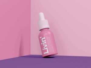 Free Tiny Dropper Bottle Mockup (PSD)