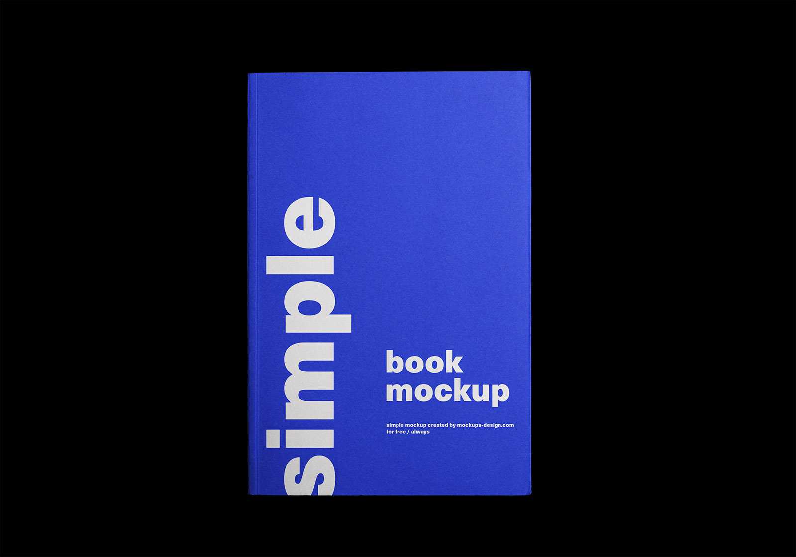 Free top view book mockup