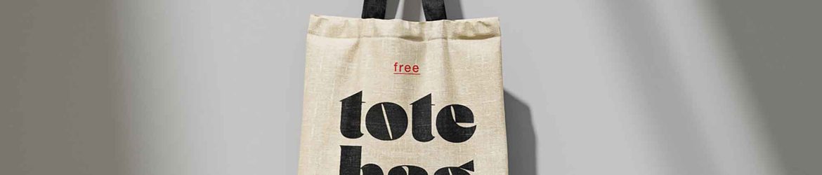Free Tote Canvas Bag Mockup (PSD)
