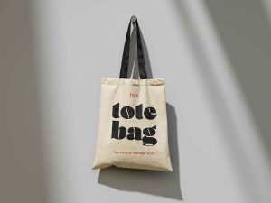 Free Tote Canvas Bag Mockup (PSD)