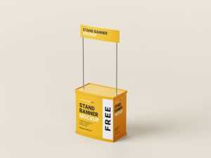 Free trade stand mockup - Instant Download