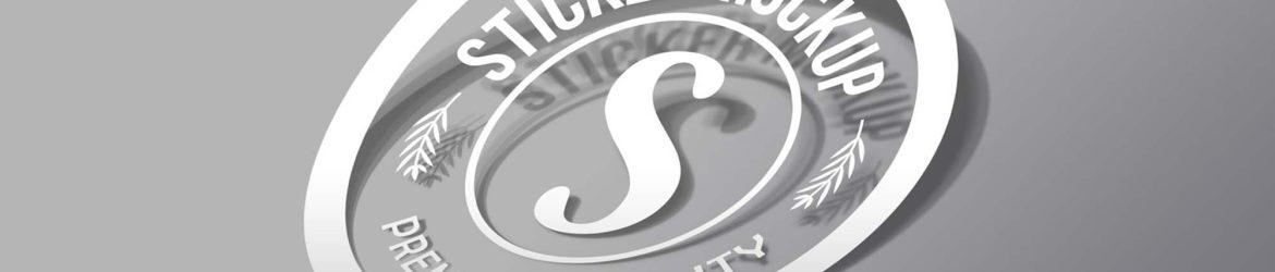 Free Transparent Sticker Mockup (PSD)