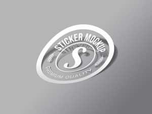 Free Transparent Sticker Mockup (PSD)