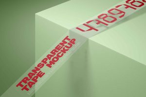 Free Transparent Tape Mockup