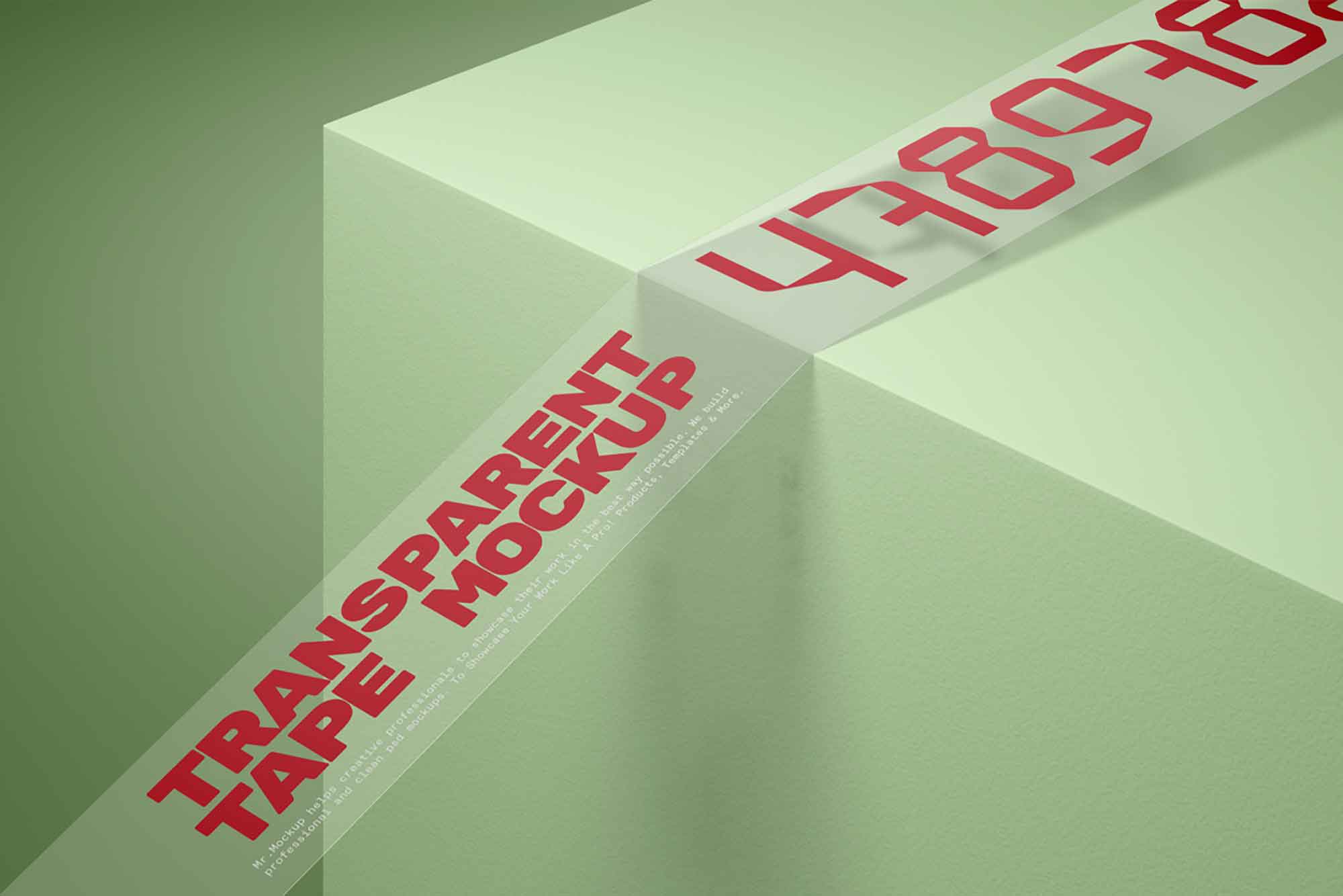 Free Transparent Tape Mockup