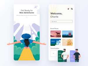 Free Travel App Ui Template (FIG)