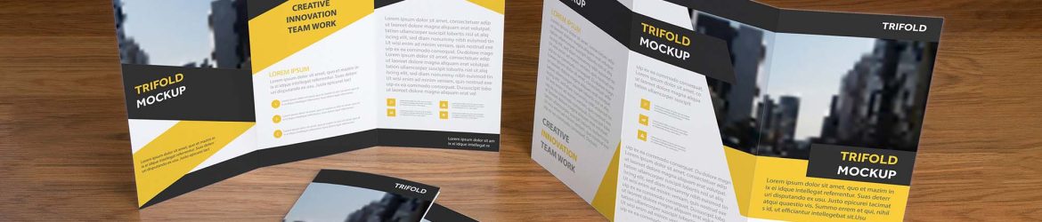 Free Tri-fold Brochure Mockup (PSD)