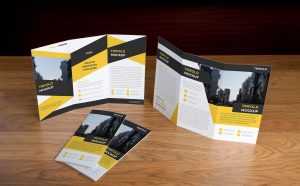 Free Tri-fold Brochure Mockup (PSD)