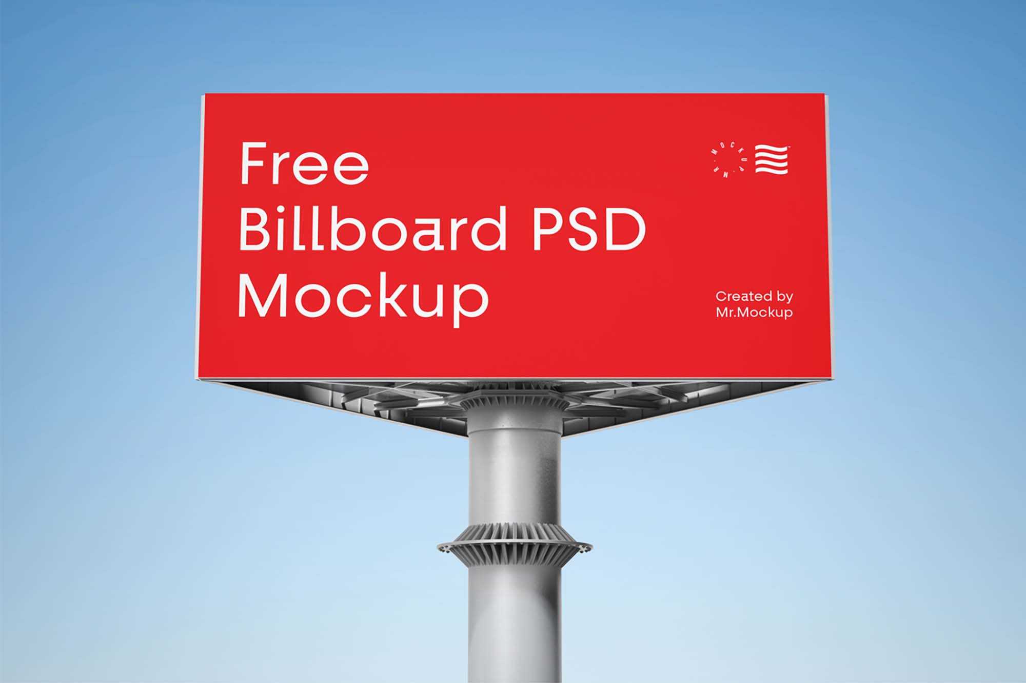 Free Triangular Billboard Mockup (PSD)