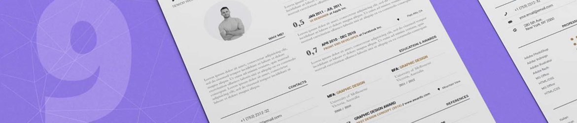 Free Typographic Resume Template