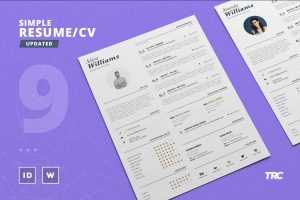 Free Typographic Resume Template