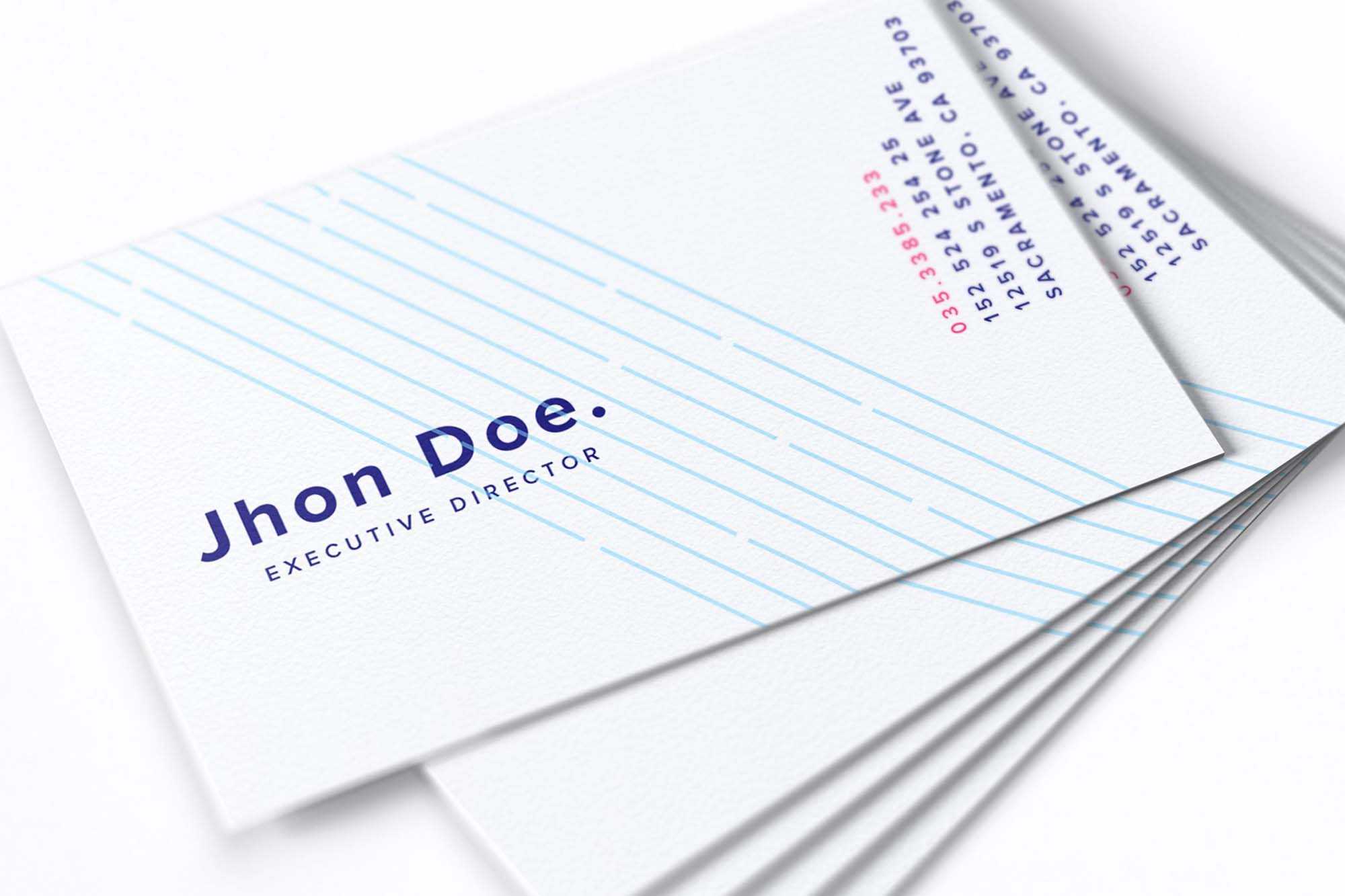 Free UK Business Cards Mockup (PSD)