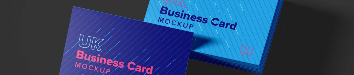 Free UK Business Cards Mockup (PSD)