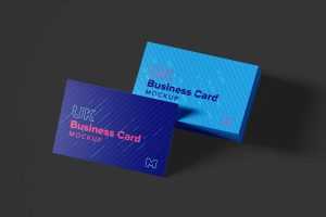 Free UK Business Cards Mockup (PSD)
