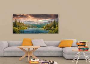 Free Ultra Wide Wall Art Mockup (PSD)