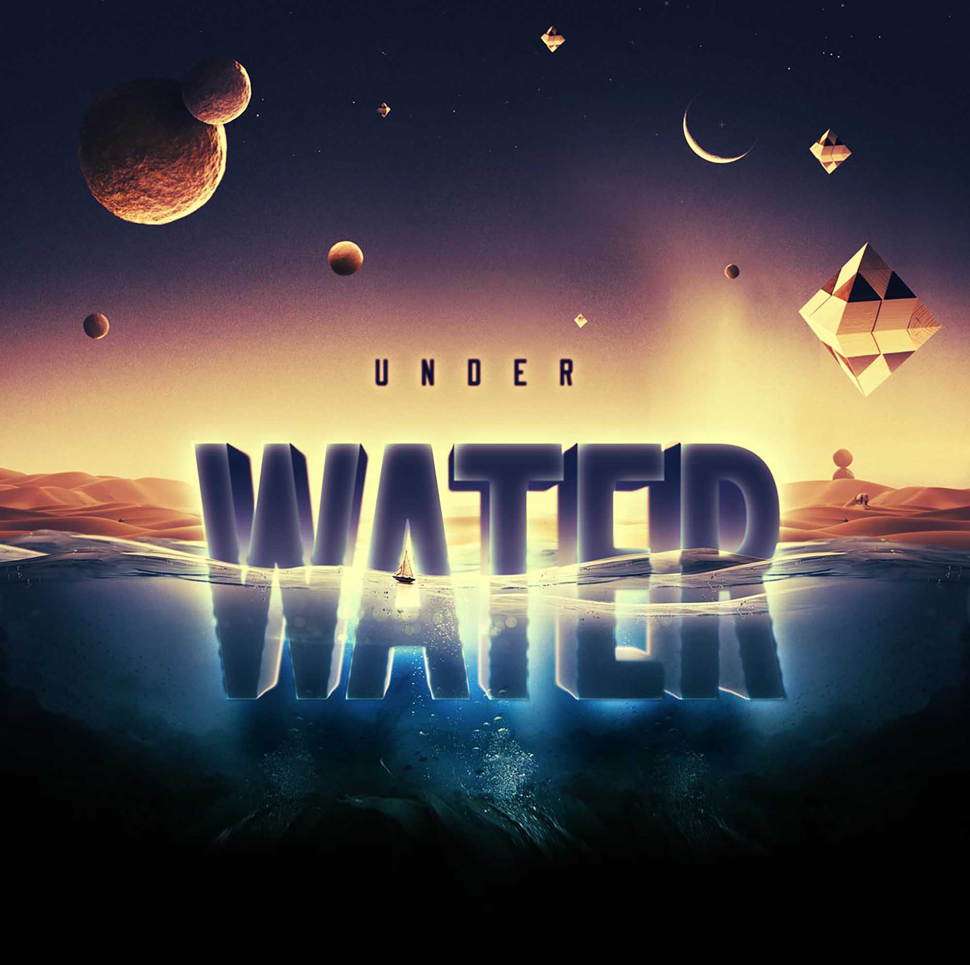 Free Underwater Text Effect (PSD)
