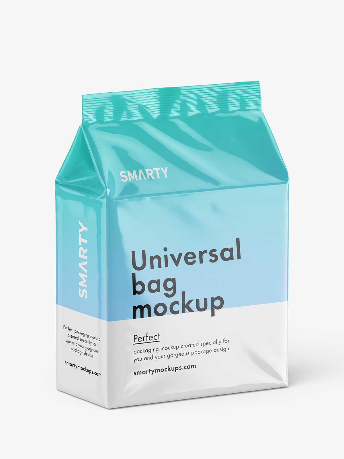 Free universal bag mockup / glossy