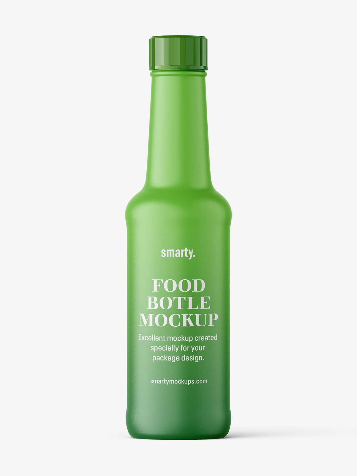 Free universal food bottle mockup / matt
