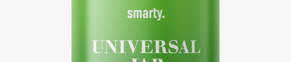 Free universal jar mockup / glossy