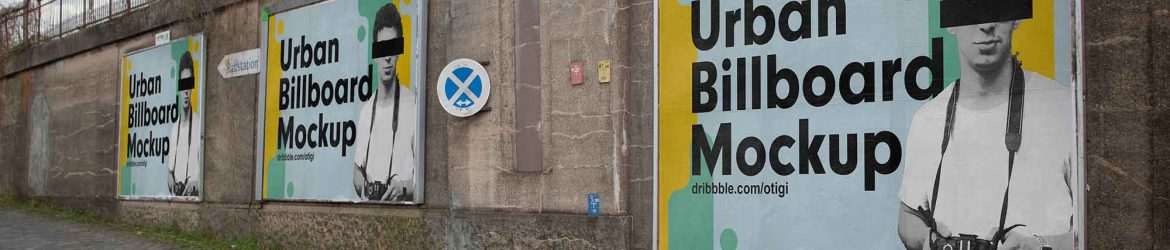 Free Urban Billboards Mockup (PSD)