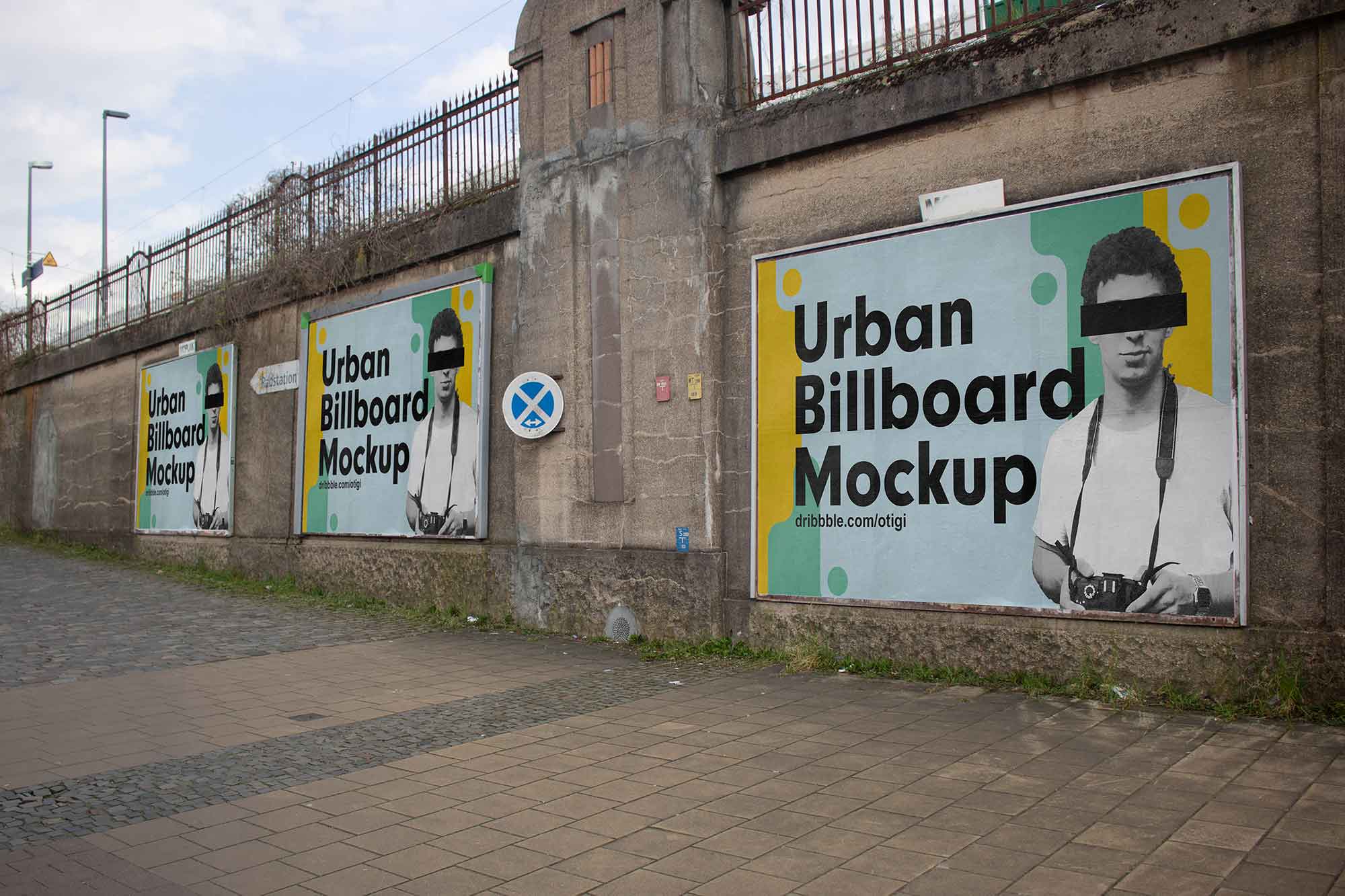 Free Urban Billboards Mockup (PSD)