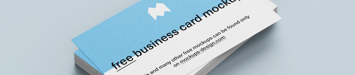 Free US format business cards mockup - Instant download