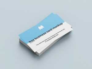Free US format business cards mockup - Instant download
