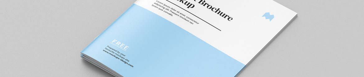 Free US letter brochure mockup
