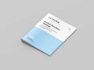 Free US letter brochure mockup