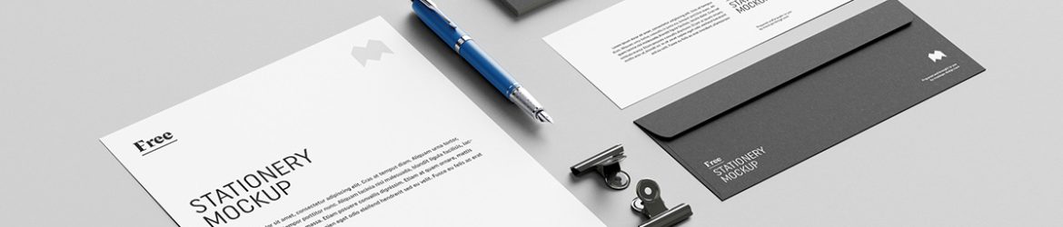Free US stationery mockup Free US stationery mockup