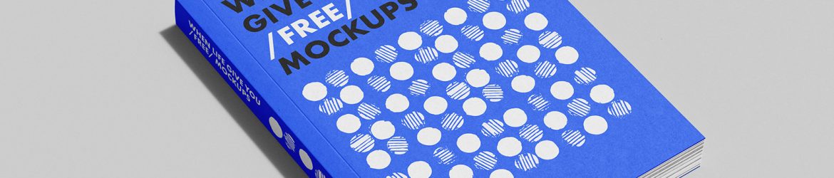 Free vertical book mockup