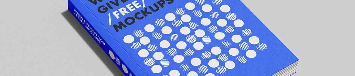 Free Vertical Softcover Book Mockups (PSD)