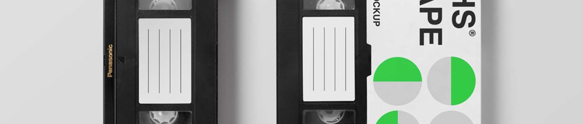 Free VHS Tape Mockup (PSD)