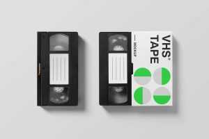 Free VHS Tape Mockup (PSD)