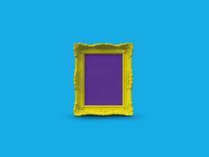 Free Vintage Frame Mockup (PSD)