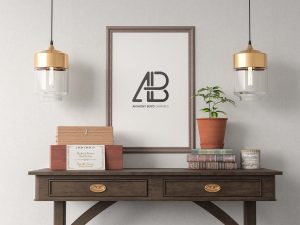 Free Vintage Poster Mockup (PSD)