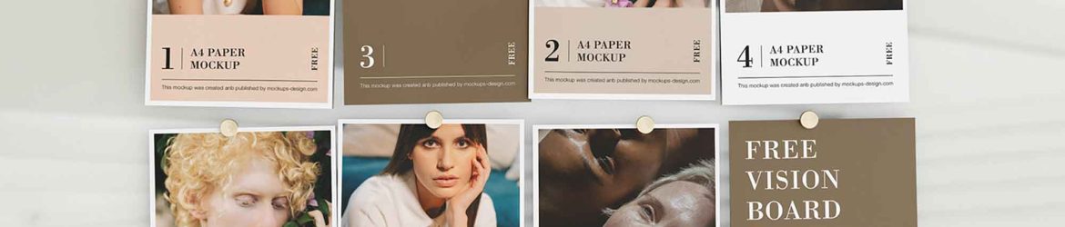 Free Vision Board Mockup (PSD)