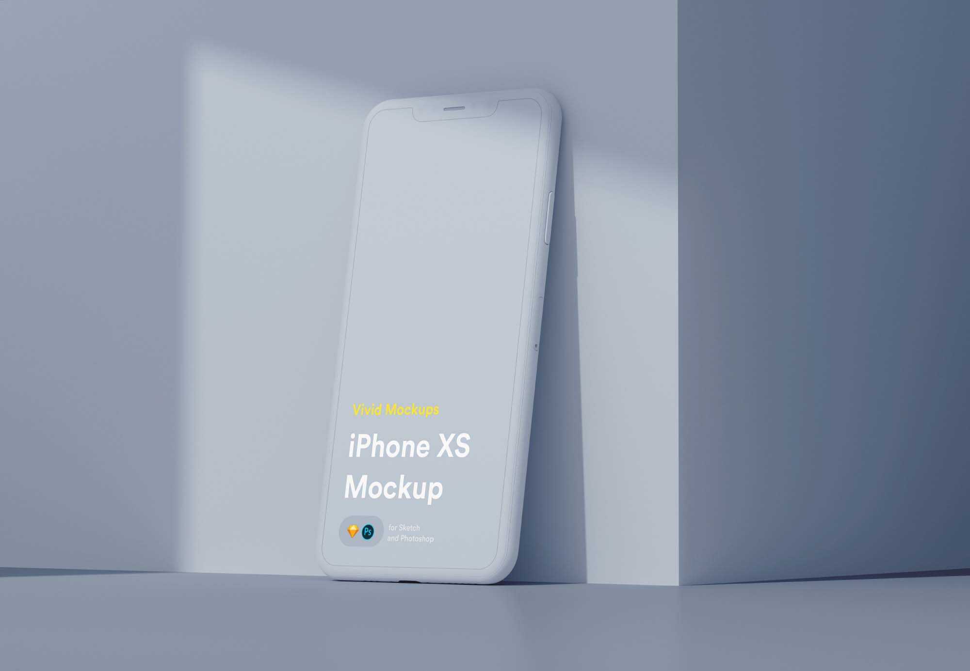 Free Vivid iPhone X Mockup (PSD)