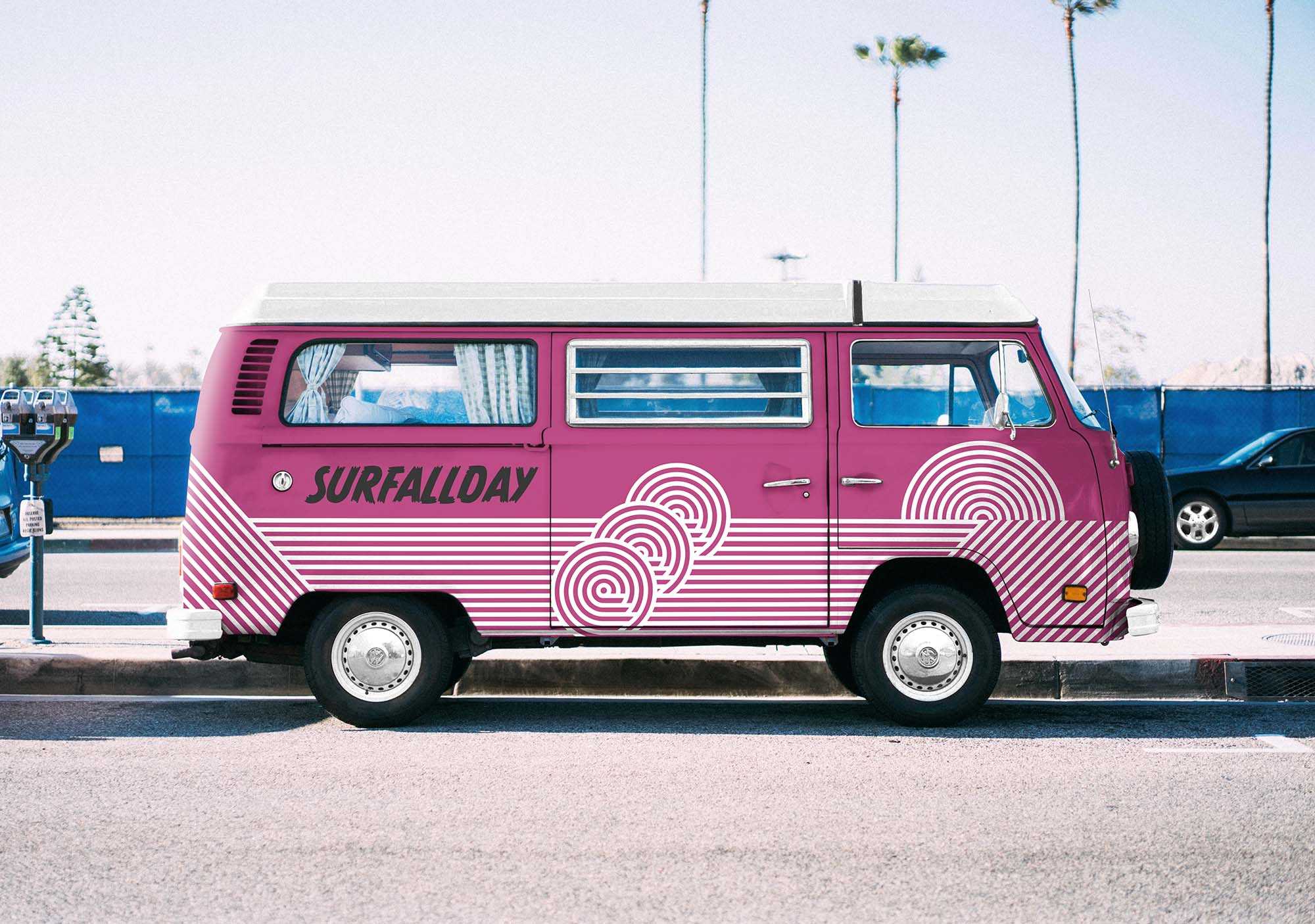 Free Volkswagen Vehicle Mockup (PSD)
